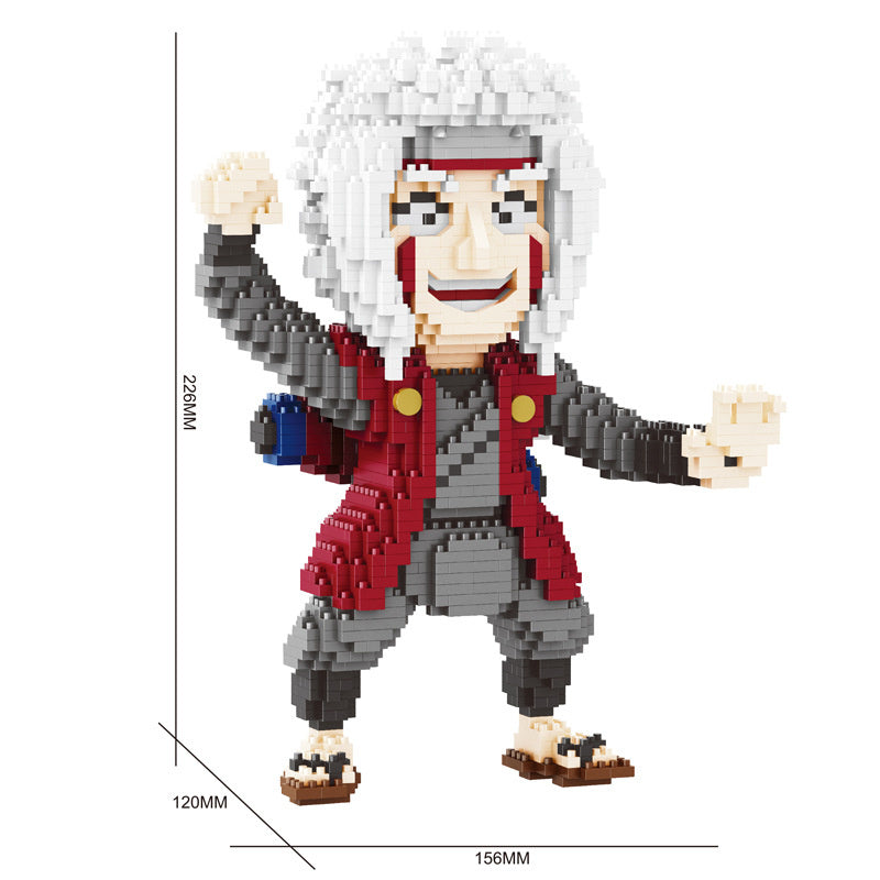 Department Store - Naruto Series Kakashi Naruto Sasuke Microparticle Building BlocksCreative Puzzle Assembling ToysPuzzle Anime Model Toys