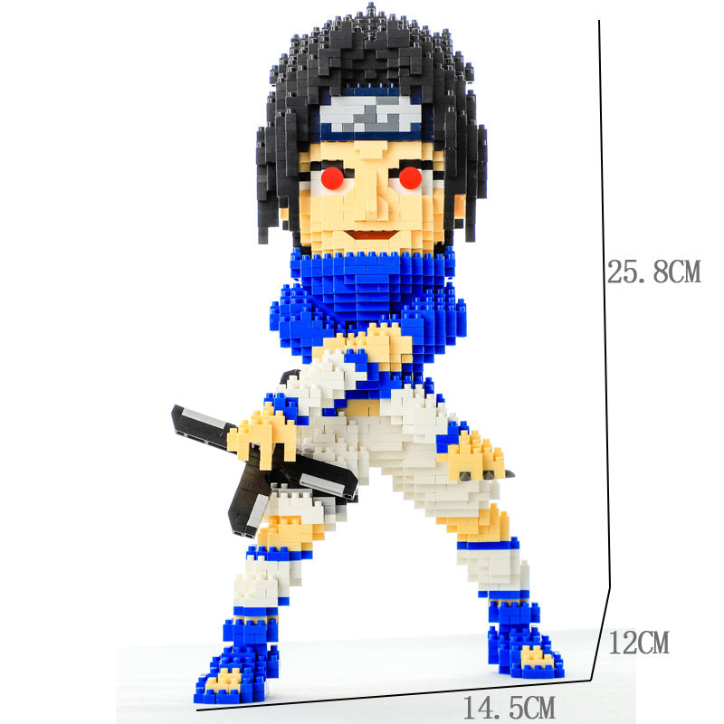 Department Store - Naruto Series Kakashi Naruto Sasuke Microparticle Building BlocksCreative Puzzle Assembling ToysPuzzle Anime Model Toys