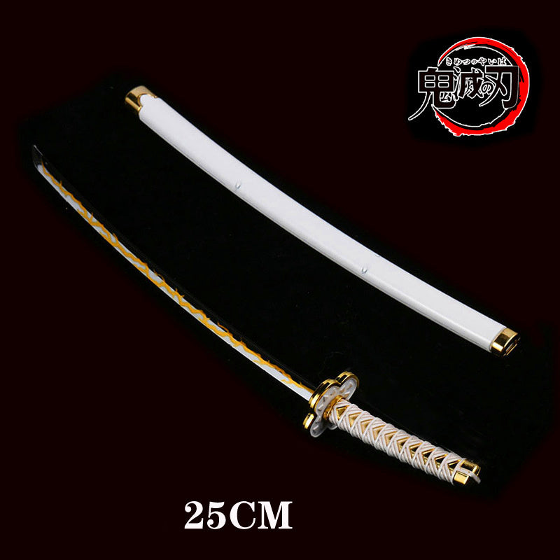 Department Store - Kimetsu no Yaiba Sword Weapon Demon Slayer Satoman Tanjiro Cosplay Sword 1:1 Anime Ninja Knife Wood 25cm Katana Prop