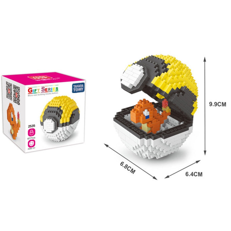 Department Store - 20 Styles Pokemon Ball Blocks Small Particles Mini Pikachu Toy Building Assembled Educational Toys