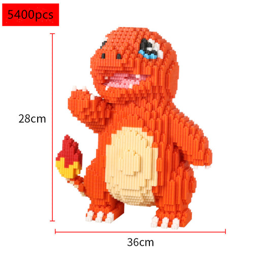 Department Store - PokÃ©mon Anime Cartoon Model Decoration Mini Diamond Particle Building Blocks Pikachu Building Blocks Assembled Educational Toys