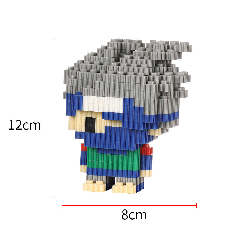 Department Store - One Piece Miniature Small Particle Building Blocks Assembled Toys Creative Luffy Joe Ba Sorong Jigsaw Toys