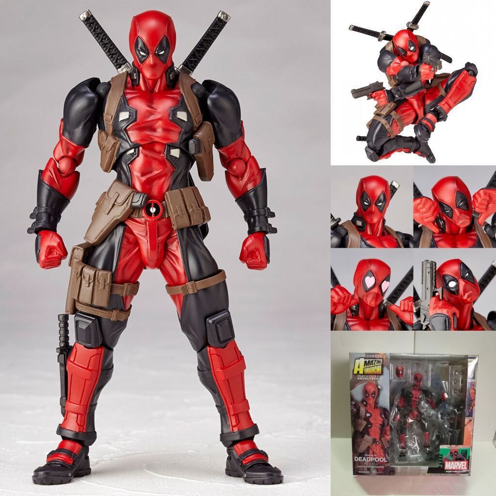 Department Store - Marvel Revoltech Anime Toy Carnage Deadpool Spider-Man Gwen Stacy Venom Wolverine Magneto Captain America Action Figure Toy