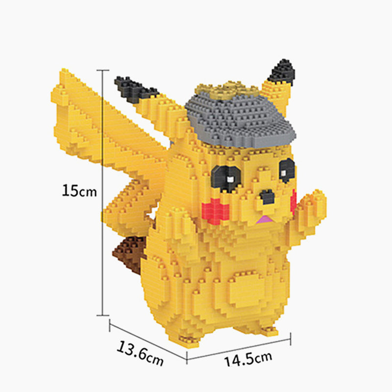 Department Store - PokÃ©mon Anime Cartoon Model Decoration Mini Diamond Particle Building Blocks Pikachu Building Blocks Assembled Educational Toys