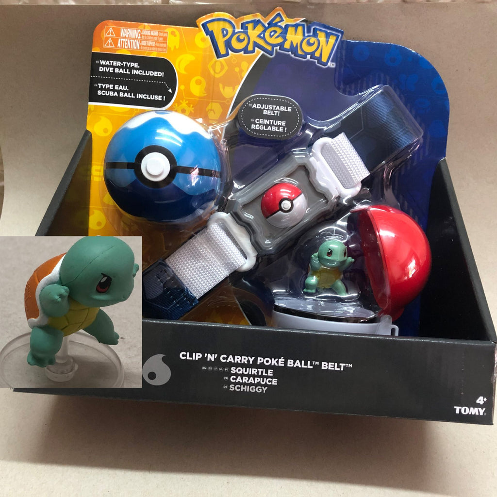 Department Store - TOMY Pokemon Pokeball Belt Pikachu Pokeball Pocket Monster Deformation Model Toy Set Cosplay Action Doll Model Children's Toys