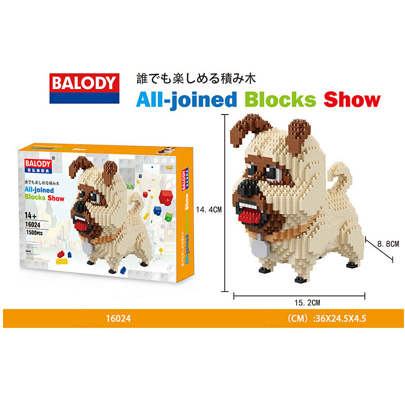 Department Store - Cartoon Dog Building Blocks Mini Dachshund Poodle Doberman Model Children's Toy Gift Dog Pet Building Blocks