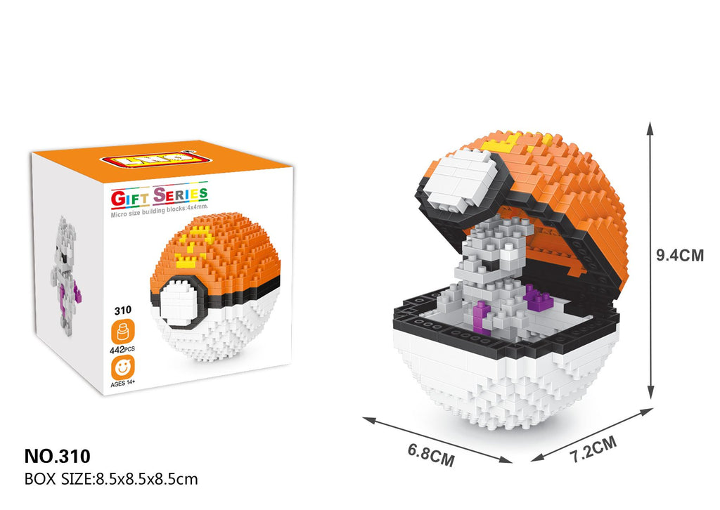 Department Store - 20 Styles Pokemon Ball Blocks Small Particles Mini Pikachu Toy Building Assembled Educational Toys