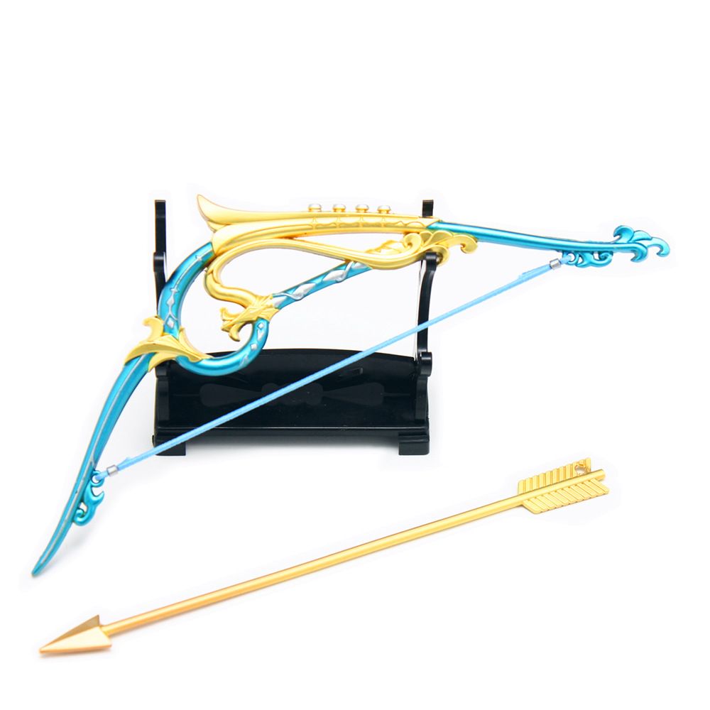 Department Store - Genshin Impact Anime Sword Model Weapon Set Toy Tartaglia Ganyu Venti Klee ZhongLi Diluc Xiao AlloyKeychain Collection Keychain