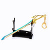 Department Store - Genshin Impact Anime Sword Model Weapon Set Toy Tartaglia Ganyu Venti Klee ZhongLi Diluc Xiao AlloyKeychain Collection Keychain