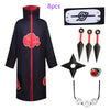 Department Store - Naruto Cosplay Costume Props Ring; Gloves Red Cloud Robe Cloak Kimono Akatsuki Headband Kunai Suit Adult Child Cos Gift