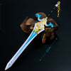 Department Store - Genshin Impact Anime Sword Model Weapon Set Toy Tartaglia Ganyu Venti Klee ZhongLi Diluc Xiao AlloyKeychain Collection Keychain