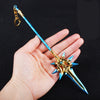 Department Store - Genshin Impact Anime Sword Model Weapon Set Toy Tartaglia Ganyu Venti Klee ZhongLi Diluc Xiao AlloyKeychain Collection Keychain