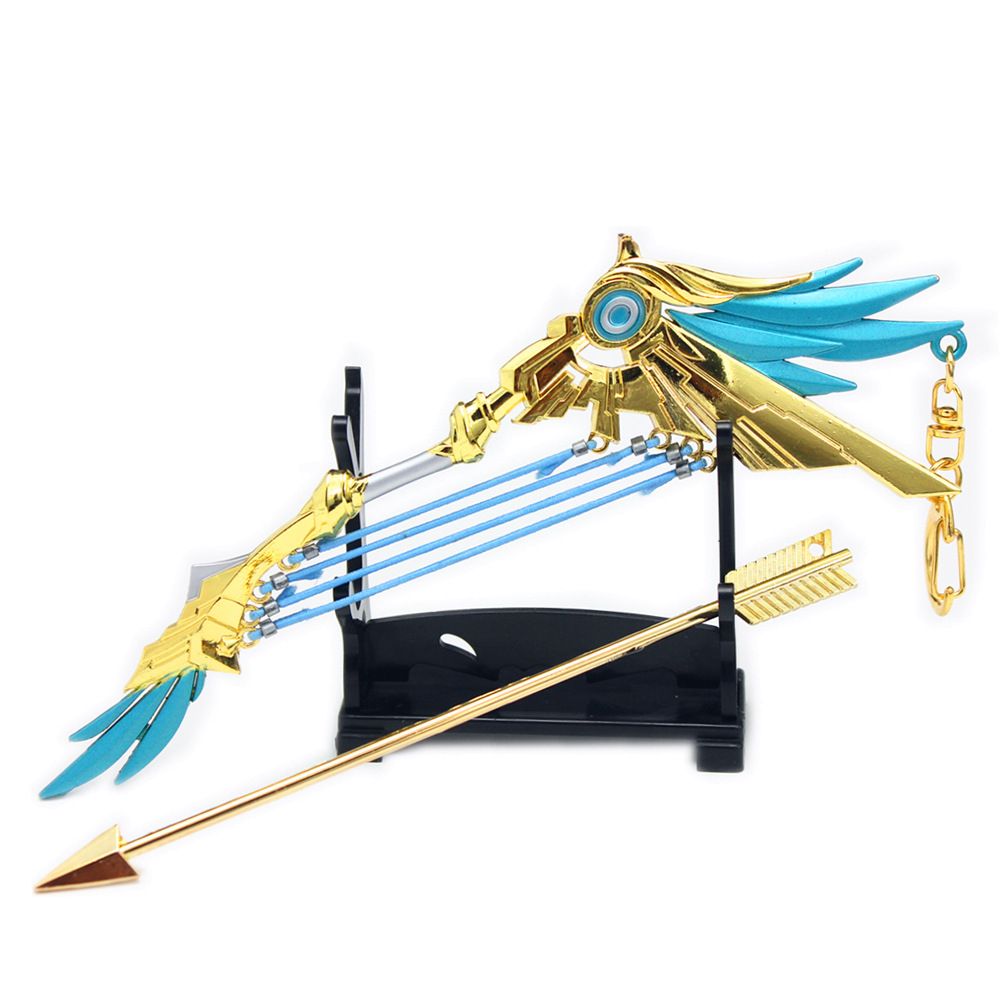 Department Store - Genshin Impact Anime Sword Model Weapon Set Toy Tartaglia Ganyu Venti Klee ZhongLi Diluc Xiao AlloyKeychain Collection Keychain
