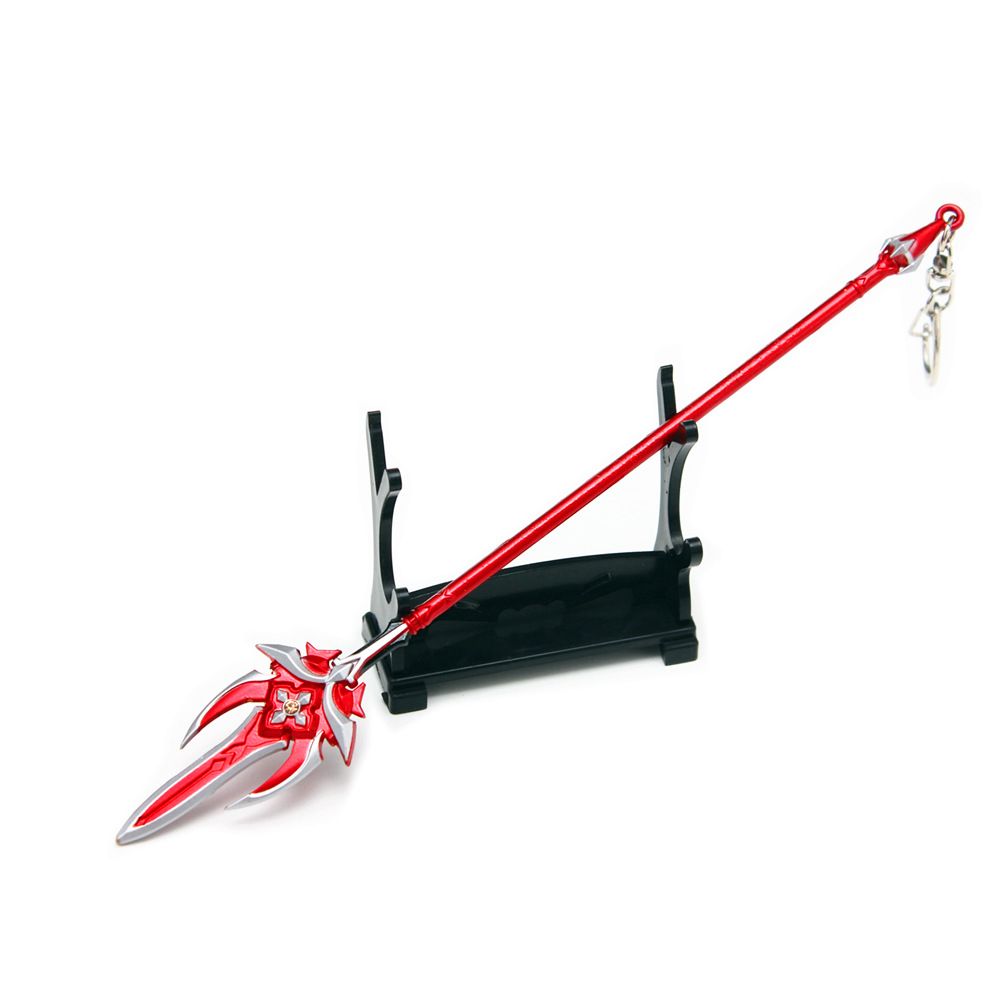 Department Store - Genshin Impact Anime Sword Model Weapon Set Toy Tartaglia Ganyu Venti Klee ZhongLi Diluc Xiao AlloyKeychain Collection Keychain
