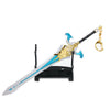 Department Store - Genshin Impact Anime Sword Model Weapon Set Toy Tartaglia Ganyu Venti Klee ZhongLi Diluc Xiao AlloyKeychain Collection Keychain