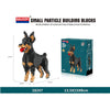 Department Store - Cartoon Simulation Pet Dog Building Blocks Mini Dachshund Poodle Doberman Model Children's Toy Gift Dog Pet Building Blocks