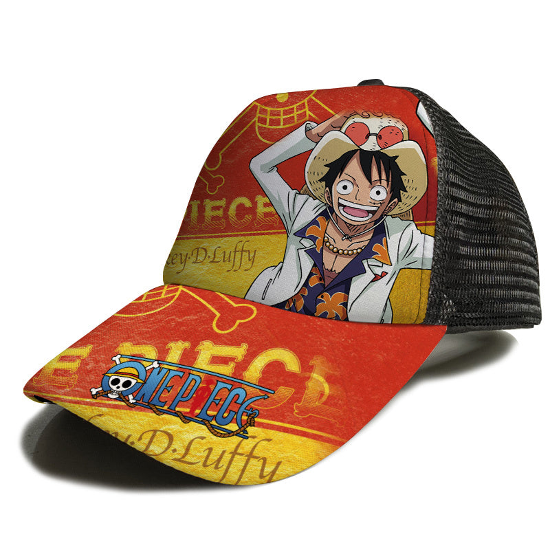 Department Store - Anime Hat Naruto Luffy Demon Slayer Tanjiro Hat Student Men And Women Hip-hop Baseball Cap Sun Hat Trucker Hat
