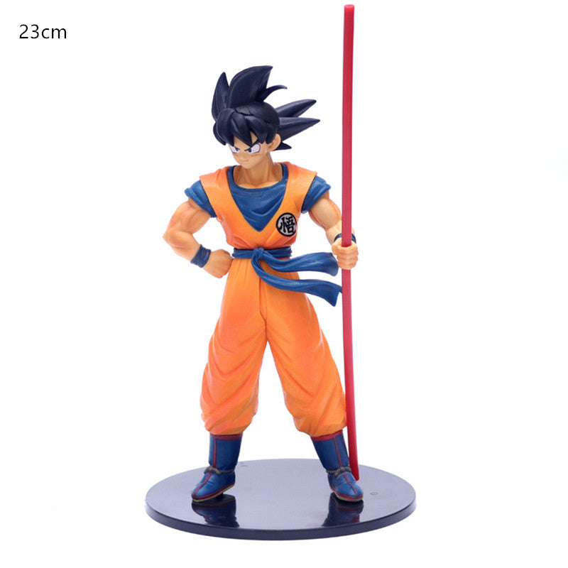 Department Store - Dragon Ball Z Son Goku Sun Gohan Battle Damaged Cartoon Version Super Saiyan Doll Collection Model Toy Children's Gift