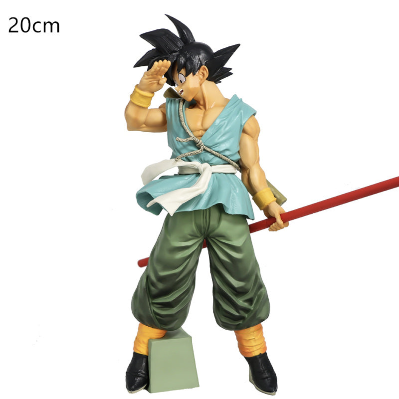 Department Store - Dragon Ball Z Son Goku Sun Gohan Battle Damaged Cartoon Version Super Saiyan Doll Collection Model Toy Children's Gift
