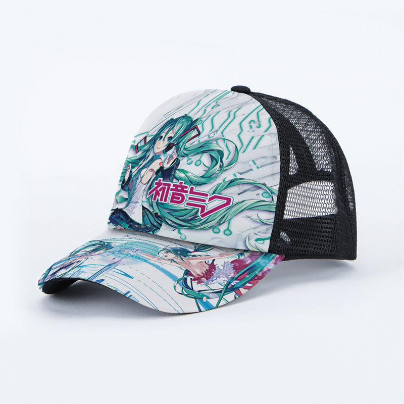 Department Store - Anime Hat Naruto Luffy Demon Slayer Tanjiro Hat Student Men And Women Hip-hop Baseball Cap Sun Hat Trucker Hat