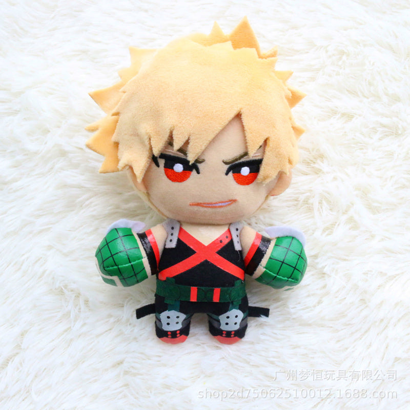 Department Store - My Hero Academia Mascot Plush Pendant with Keychain Todoroki Shoto Bakugou Katsuki Midoriya Izuku Small Soft Dolls Gift 6&quot;15 cm