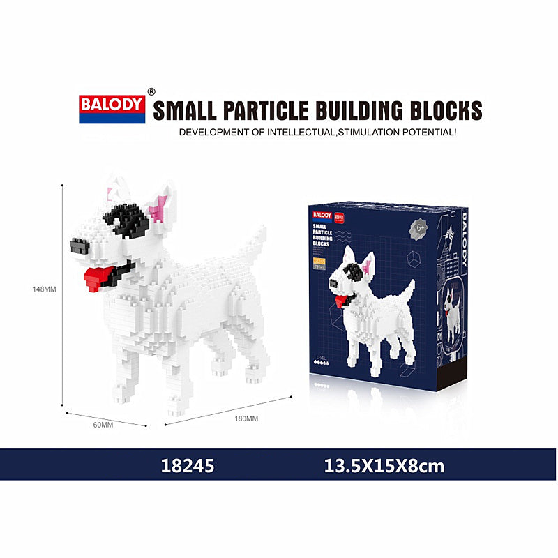 Department Store - Cartoon Simulation Pet Dog Building Blocks Mini Dachshund Poodle Doberman Model Children's Toy Gift Dog Pet Building Blocks