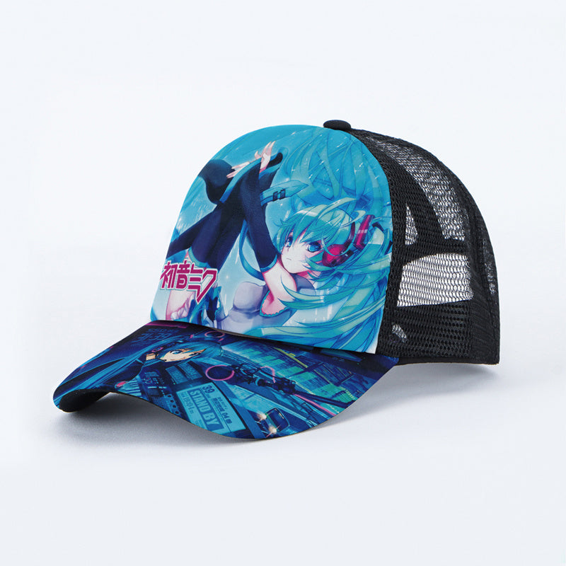 Department Store - Anime Hat Naruto Luffy Demon Slayer Tanjiro Hat Student Men And Women Hip-hop Baseball Cap Sun Hat Trucker Hat