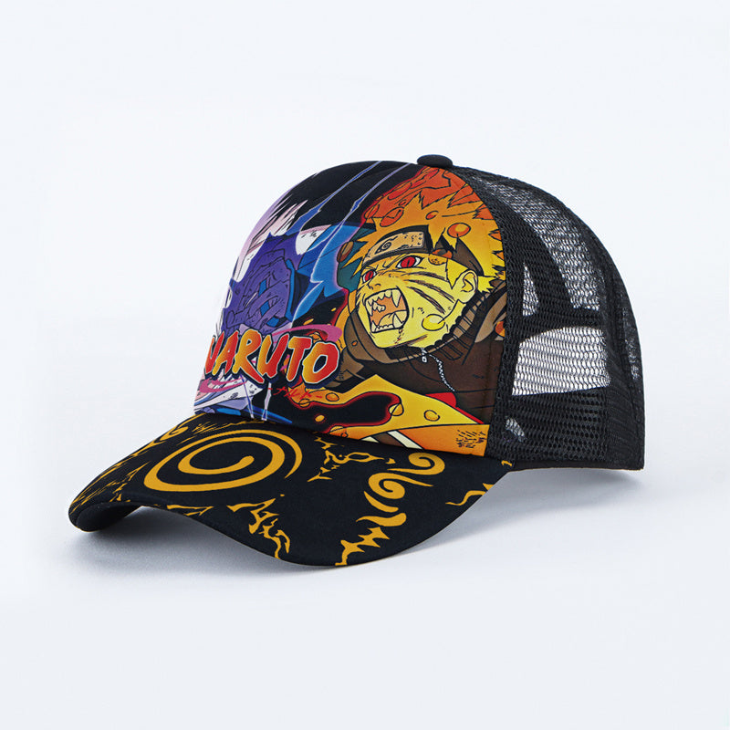 Department Store - Anime Hat Naruto Luffy Demon Slayer Tanjiro Hat Student Men And Women Hip-hop Baseball Cap Sun Hat Trucker Hat
