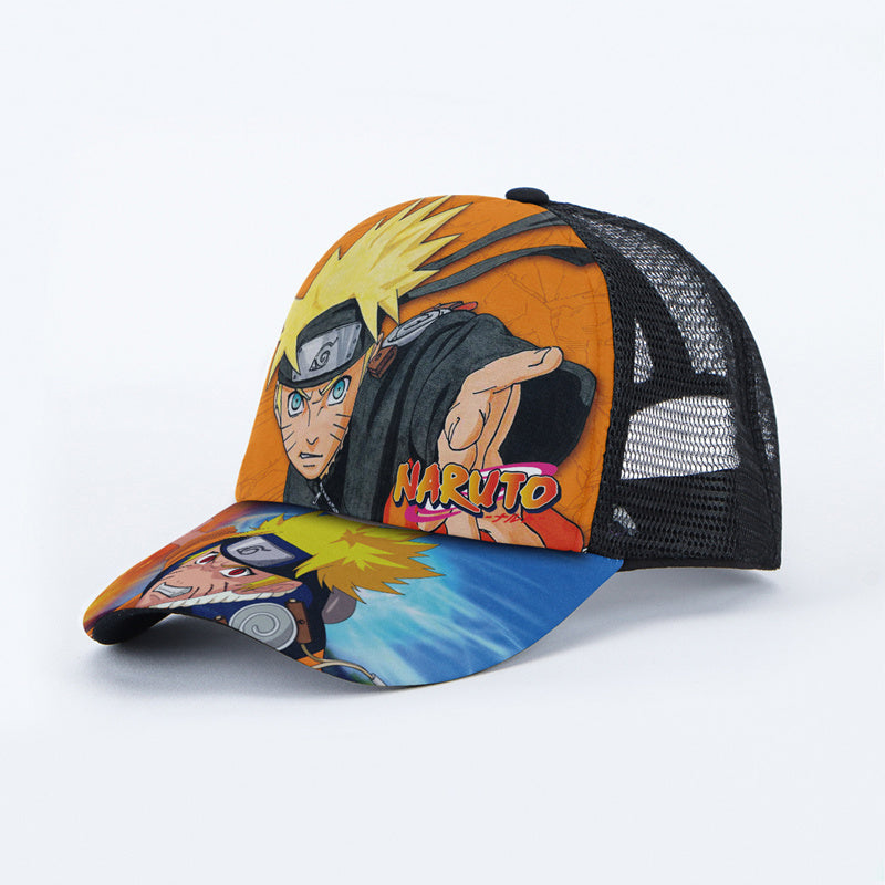 Department Store - Anime Hat Naruto Luffy Demon Slayer Tanjiro Hat Student Men And Women Hip-hop Baseball Cap Sun Hat Trucker Hat