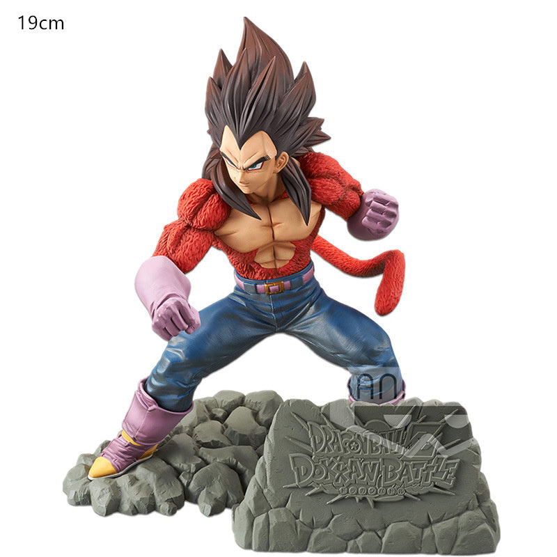 Department Store - Dragon Ball Z Son Goku Sun Gohan Battle Damaged Cartoon Version Super Saiyan Doll Collection Model Toy Children's Gift