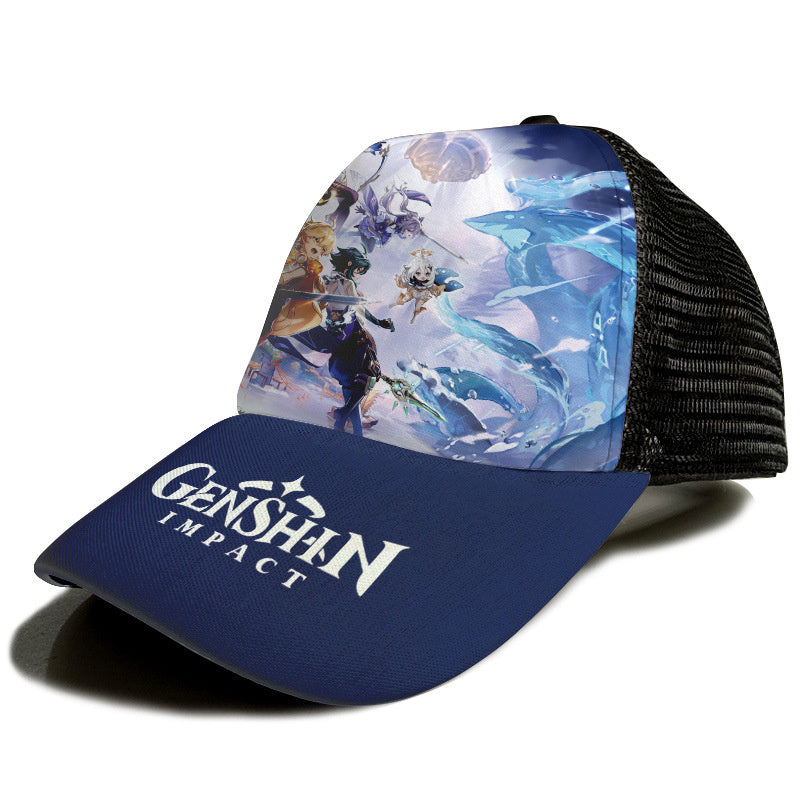 Department Store - Anime Hat Naruto Luffy Demon Slayer Tanjiro Hat Student Men And Women Hip-hop Baseball Cap Sun Hat Trucker Hat