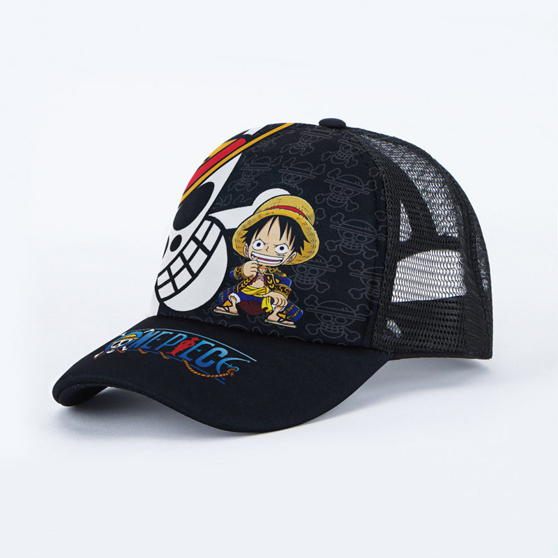 Department Store - Anime Hat Naruto Luffy Demon Slayer Tanjiro Hat Student Men And Women Hip-hop Baseball Cap Sun Hat Trucker Hat