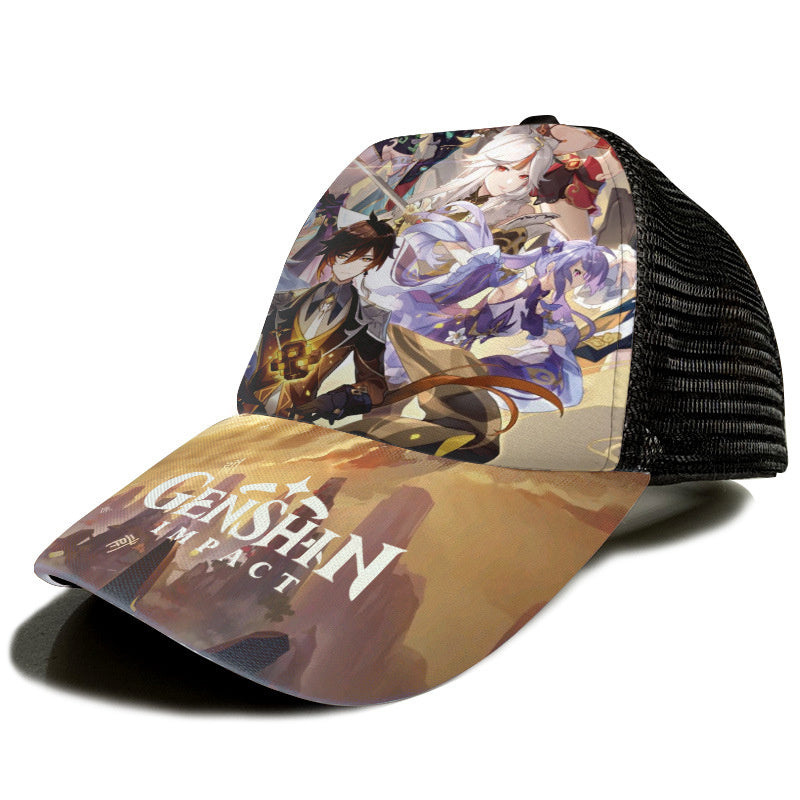 Department Store - Anime Hat Naruto Luffy Demon Slayer Tanjiro Hat Student Men And Women Hip-hop Baseball Cap Sun Hat Trucker Hat