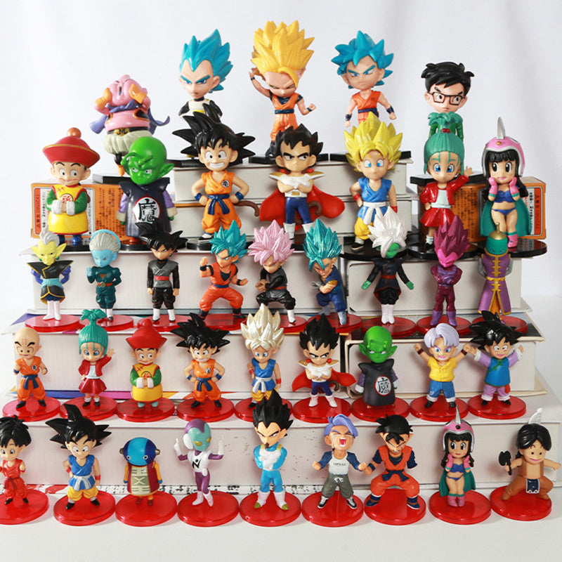 Department Store - Brand New Set Anime Dragon Ball Z Model Doll Toy Gift Super Saiyan Goku Vegeta Trunk Majin Buoflisa Children's Toy