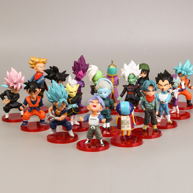 Department Store - Brand New Set Anime Dragon Ball Z Model Doll Toy Gift Super Saiyan Goku Vegeta Trunk Majin Buoflisa Children's Toy