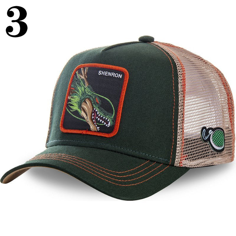 Department Store - New Naruto Dragon Ball DRAGONBALL Mesh Cap Cartoon Mesh Cap Men And Women Baseball Cap Fashion Patch Trucker Cap