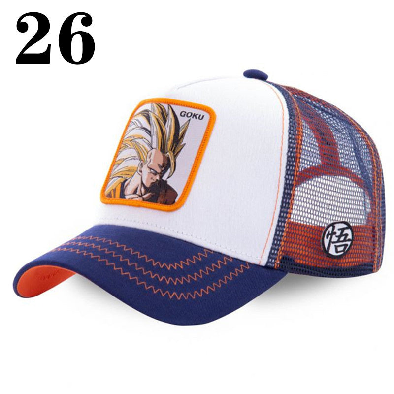 Department Store - New Naruto Dragon Ball DRAGONBALL Mesh Cap Cartoon Mesh Cap Men And Women Baseball Cap Fashion Patch Trucker Cap