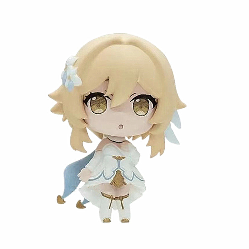 Department Store - New Pymon Genshin Impact Lumine Diluc Ragnvindr Amber Anime Action Doll Collection Model Doll Children'S Gift