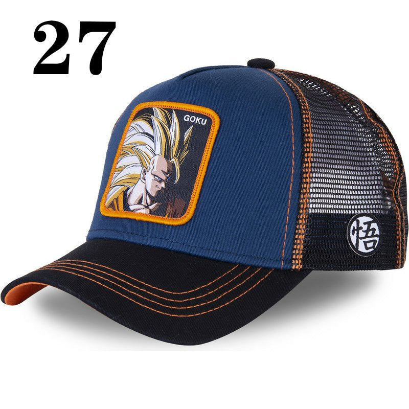 Department Store - New Naruto Dragon Ball DRAGONBALL Mesh Cap Cartoon Mesh Cap Men And Women Baseball Cap Fashion Patch Trucker Cap