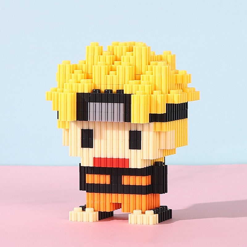 Department Store - One Piece Miniature Small Particle Building Blocks Assembled Toys Creative Luffy Joe Ba Sorong Jigsaw Toys