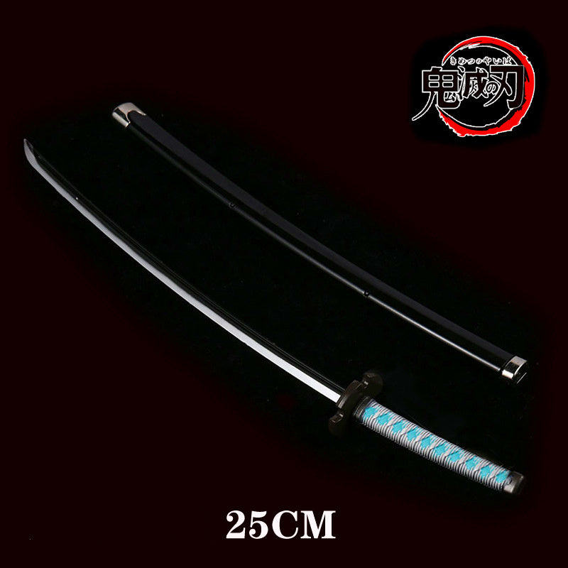 Department Store - 25cm Kimetsu No Yaiba Sword Weapon Demon Killer Tomioka Yoshio Role-playing Sword Anime Ninja Sword PU Weapon Props