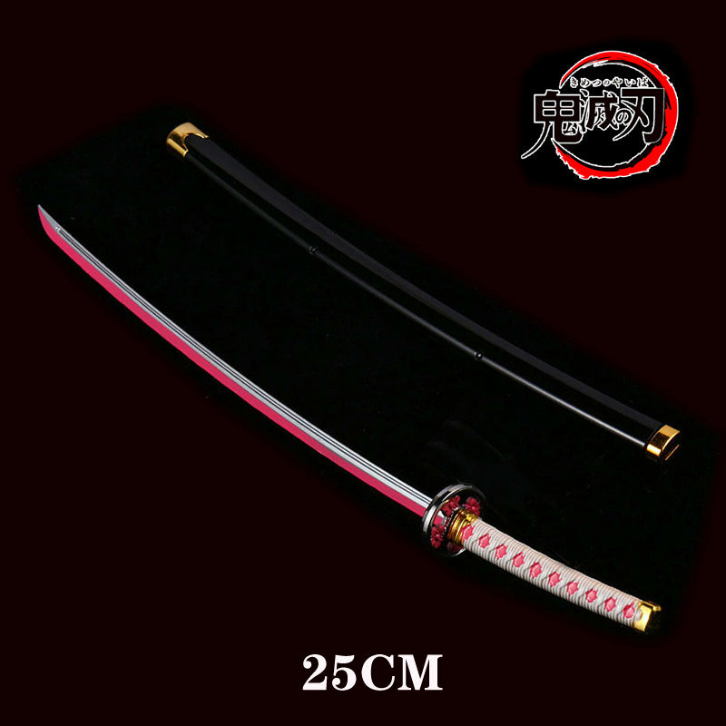 Department Store - 25cm Kimetsu No Yaiba Sword Weapon Demon Killer Tomioka Yoshio Role-playing Sword Anime Ninja Sword PU Weapon Props