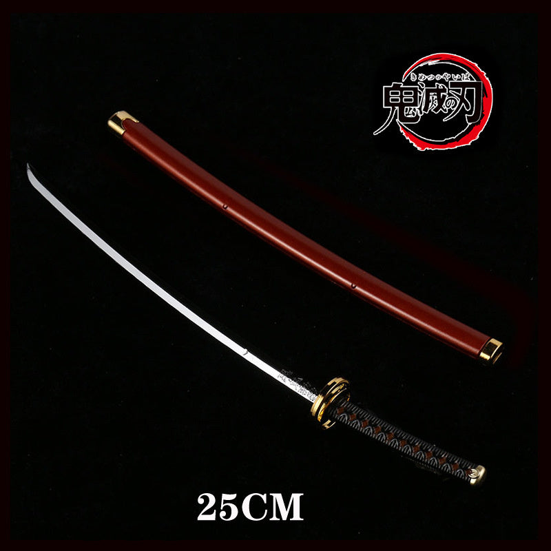 Department Store - 25cm Kimetsu No Yaiba Sword Weapon Demon Killer Tomioka Yoshio Role-playing Sword Anime Ninja Sword PU Weapon Props