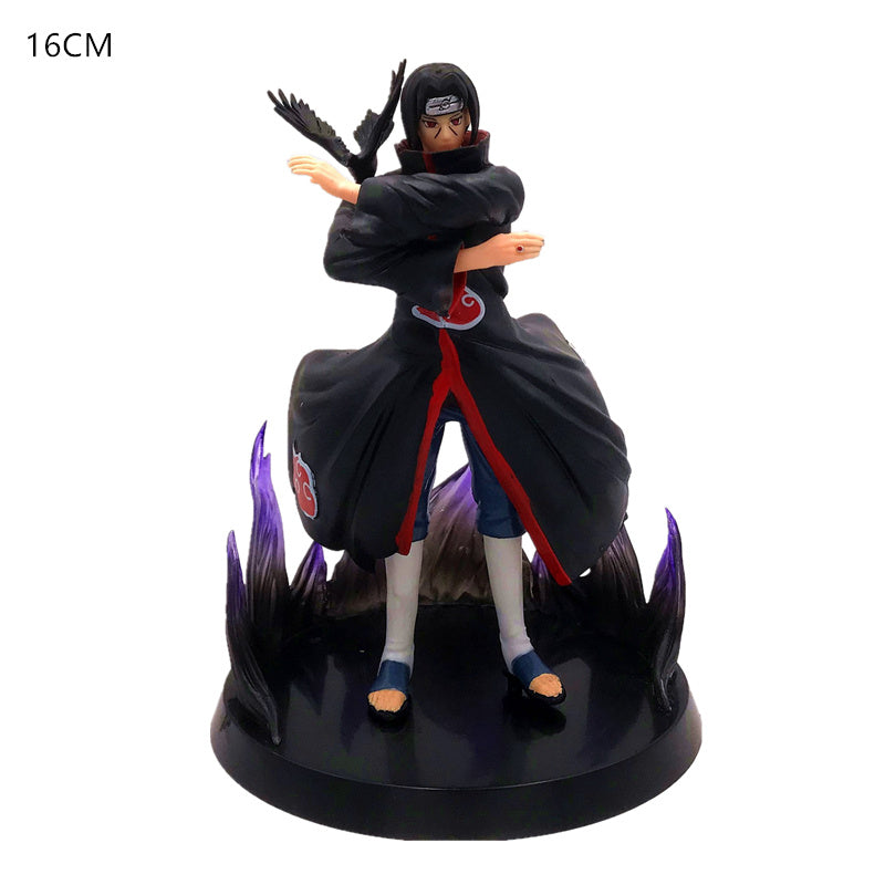 Department Store - Naruto GK Uchiha Itachi I Love Rosha Cloud Sitting Crane Shield Sand Storm Sasuke Chidori San Diego PVC Action Figure Gift