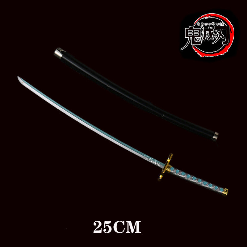 Department Store - 25cm Kimetsu No Yaiba Sword Weapon Demon Killer Tomioka Yoshio Role-playing Sword Anime Ninja Sword PU Weapon Props