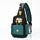 Department Store - 3-Color Pokemon Shoulder Bag Men's and Women's Chest Bag Canvas Youth Sports Pikachu Crossbody Bag Handbag Chest Strap Waist Bag