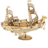 Department Store - New Wooden Diy Assembled Three-Dimensional Puzzle Model Pumpkin Car Ferris Wheel Carousel Sailboat Creative Assembly Ornaments
