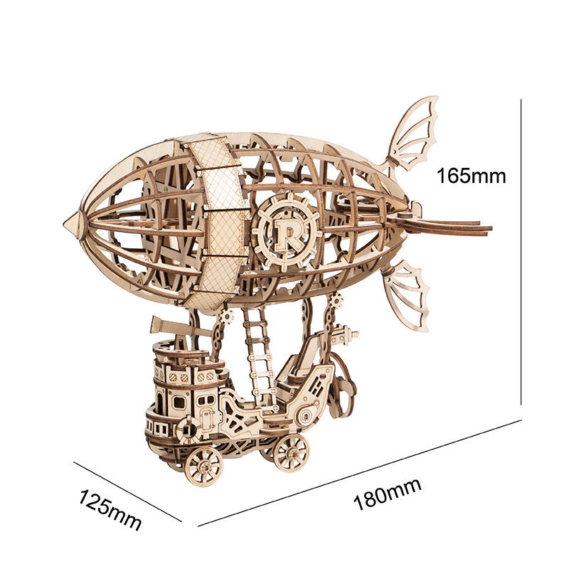 Department Store - New Wooden Diy Assembled Three-Dimensional Puzzle Model Pumpkin Car Ferris Wheel Carousel Sailboat Creative Assembly Ornaments