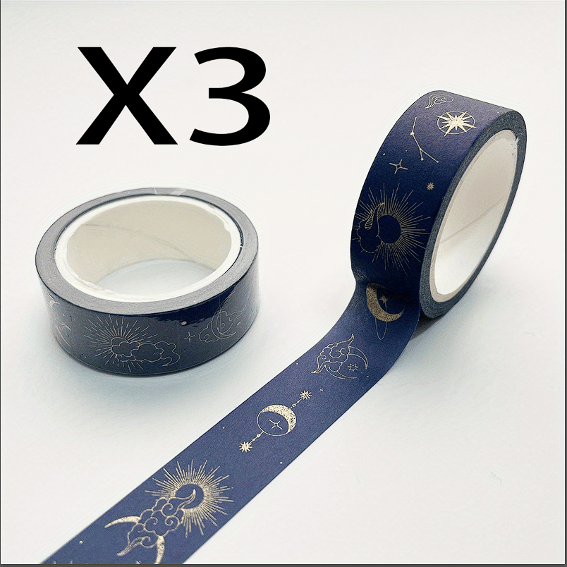 Department Store - 3pcs, Creative Single Pack Hot Stamping And Paper Tape Hand Account Tape Hand Account Tape DIY Decorative Masking Tape,Upgrade Transparent Glue Paste Transparent Liquid Fusion Fabric Glue