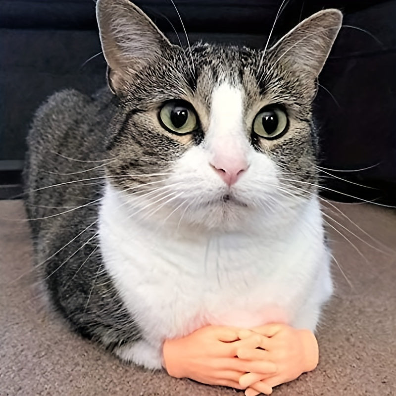 Sensuality Emporium - 2pcs, Tease The Cat Finger Toys, Jerking The Cat Plastic Gloves Weird Creative Pet Toys, Left And Right Small Hands, Creative Small Gift, Holiday Accessory, Party Decorations Supplies